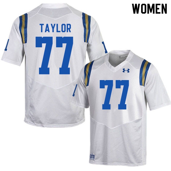 Women #77 Beau Taylor UCLA Bruins College Football Jerseys Sale-White - Click Image to Close